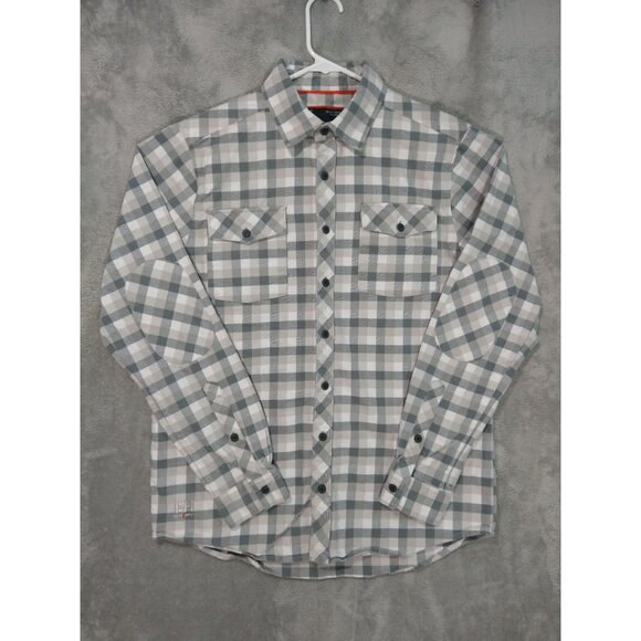 Helly Hansen Other - Helly Hansen Shirt Mens Medium Gray Plaid Flannel Long Sleeve Workwear Cotton